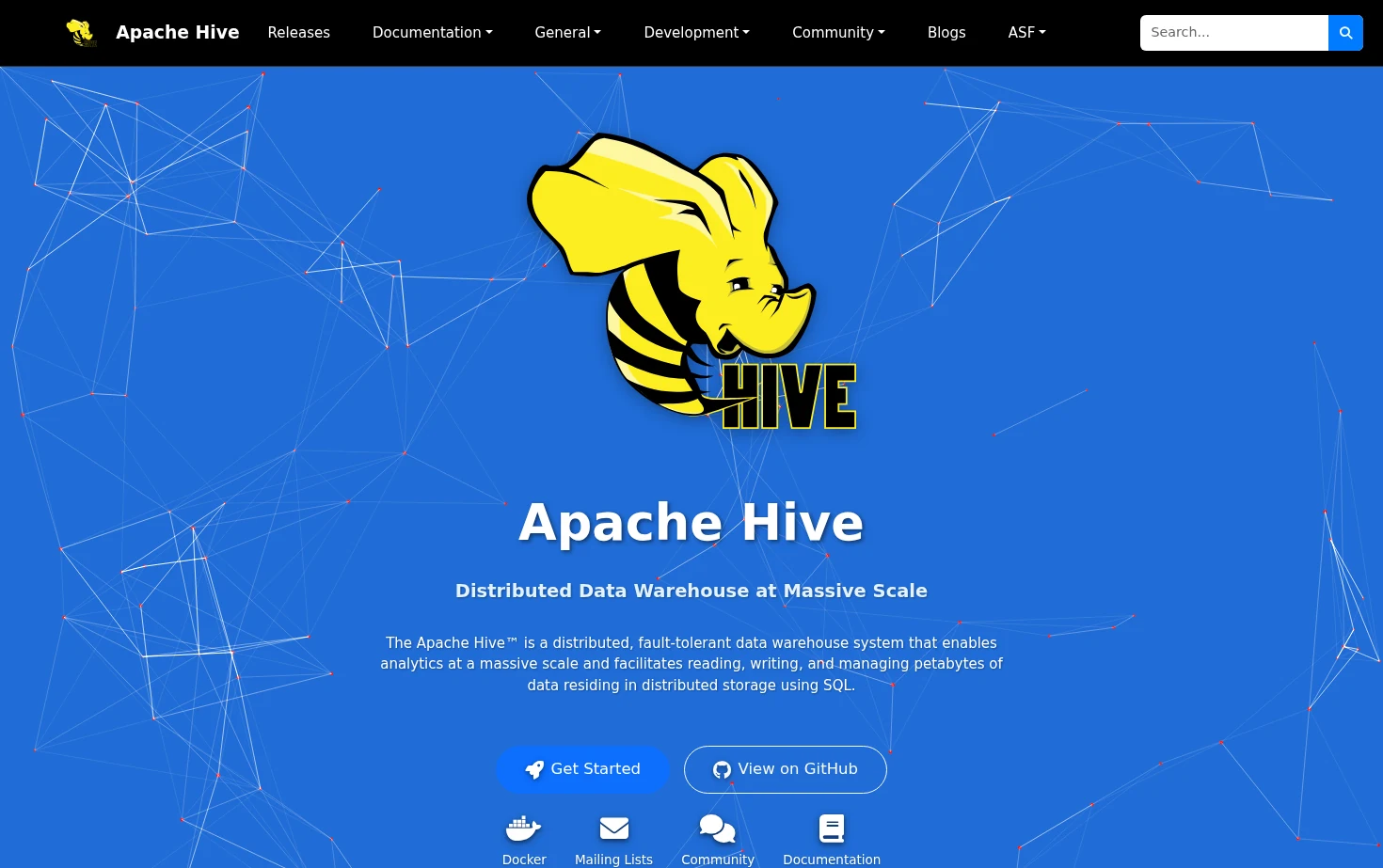 Apache Hive 页面快照